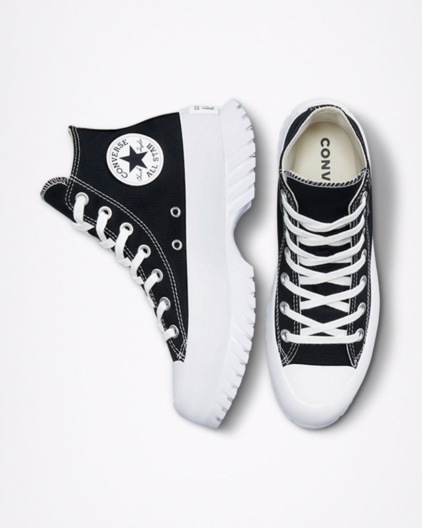 Tenisky Vysoke Converse Chuck Taylor All Star Lugged 2.0 Damske Čierne Biele | SK NYKQF6